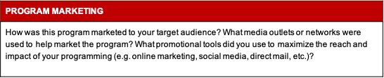 program marketing